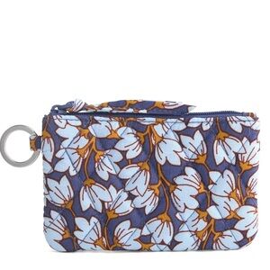 Vera Bradley Zip ID Case Pawpaw Flower in Cotton NWT